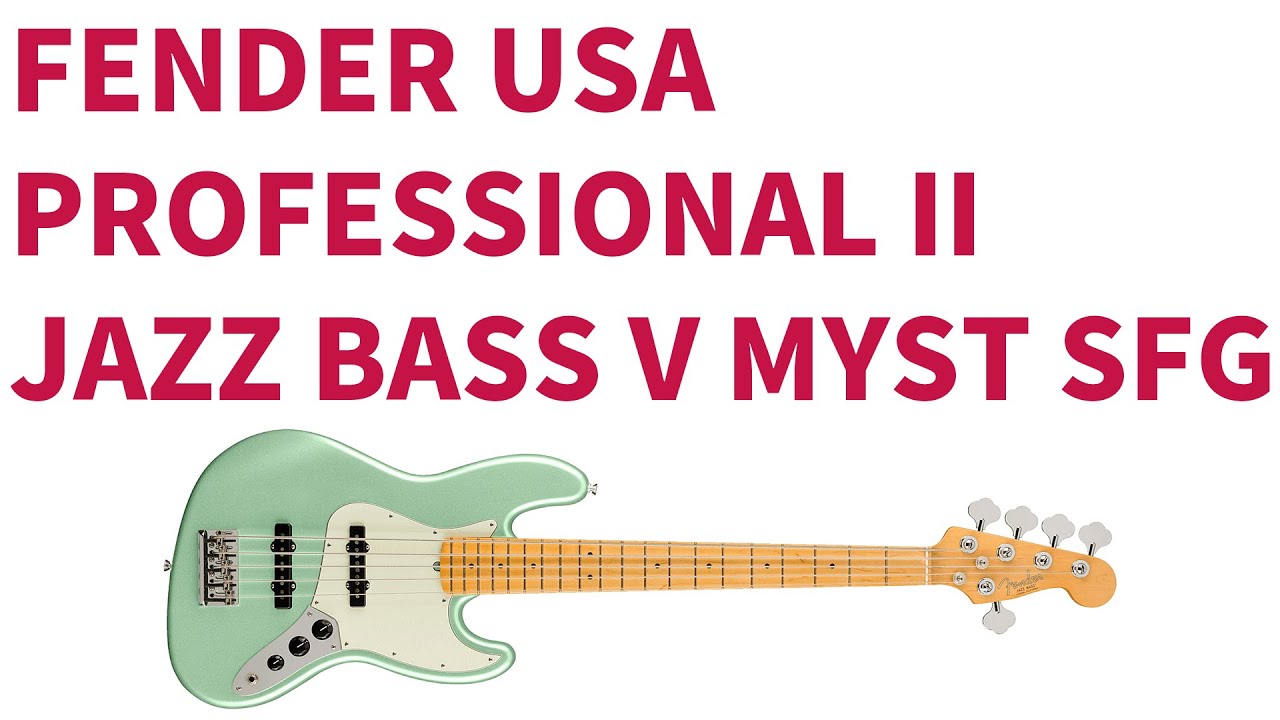 Fender American Professional II Jazz Bass V MN MYST SFG