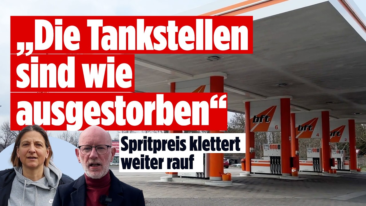 Spritpreise schie&szlig;en hoch: Leere Tankstellen nach Preiserh&ouml;hung um 12 Uhr!