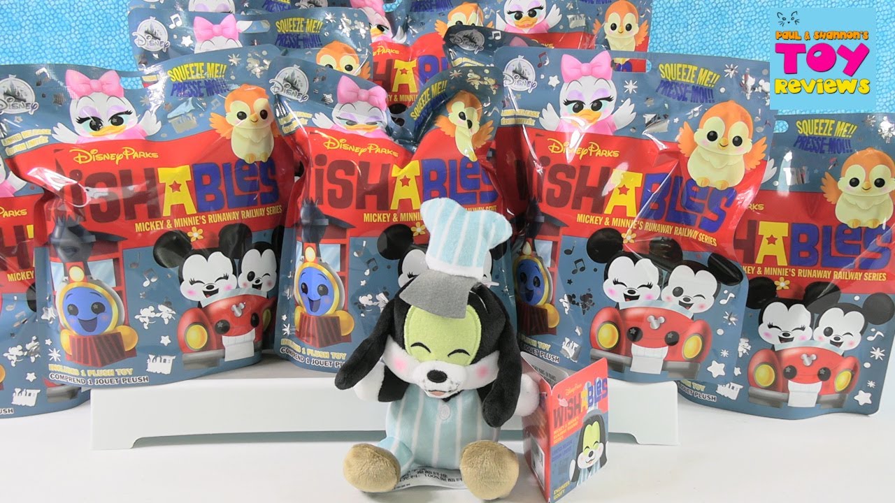 Disney Parks Wishables Mickey & Minnie's Runaway Railway Series Unboxing | PSToyReviews