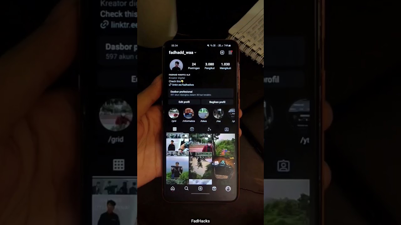 BUAT SOROTAN INSTAGRAM TANPA STORY