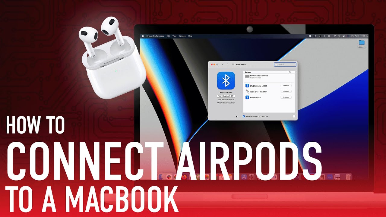 Как подключить AirPods к MacBook
