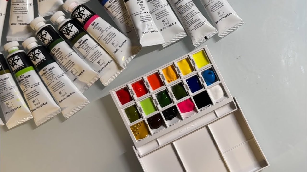 🫟 🎨Creating a Dry Gouache Palette with ShinHan Pass Paints 🎨🫟