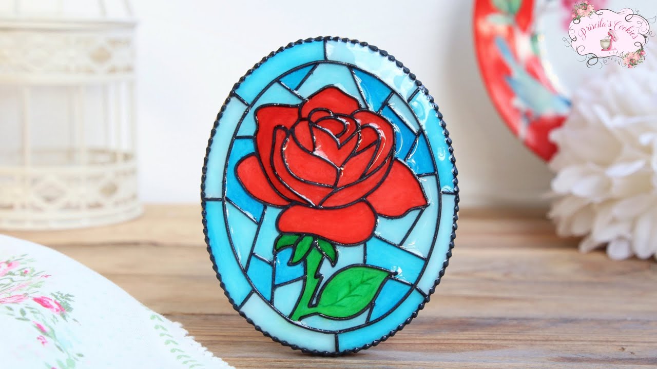Galletas vidriera o vitral I GALLETA DÍA DE LA MADRE I Biscuiti vitralii - Priscila's Cookies 🌹