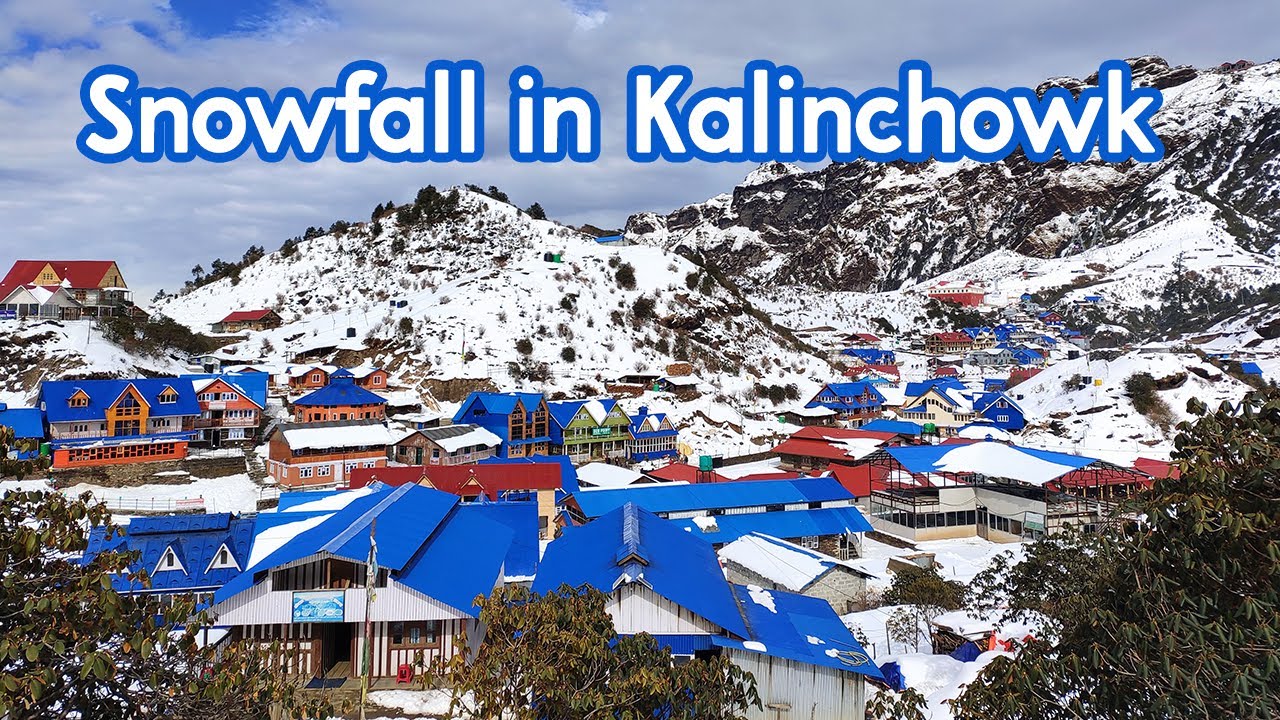 Snowfall in Kalinchowk (Cable Car View + Raw Footage) | Snowfall in Nepal - Stunning Nepal