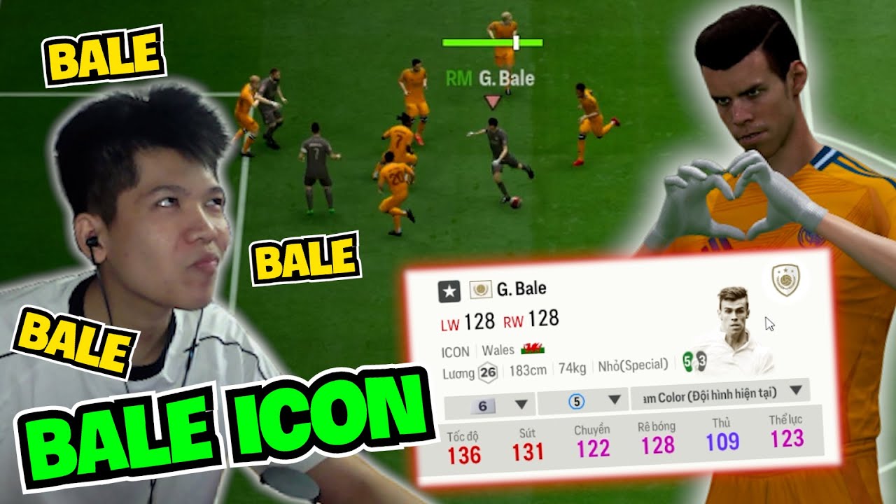 (FC ONLINE) BALE ICON +6 - XI NHAN TRÁI F D HOẶC FULL LỰC CỘT GẦN LÀ ĂN MỪNG ...