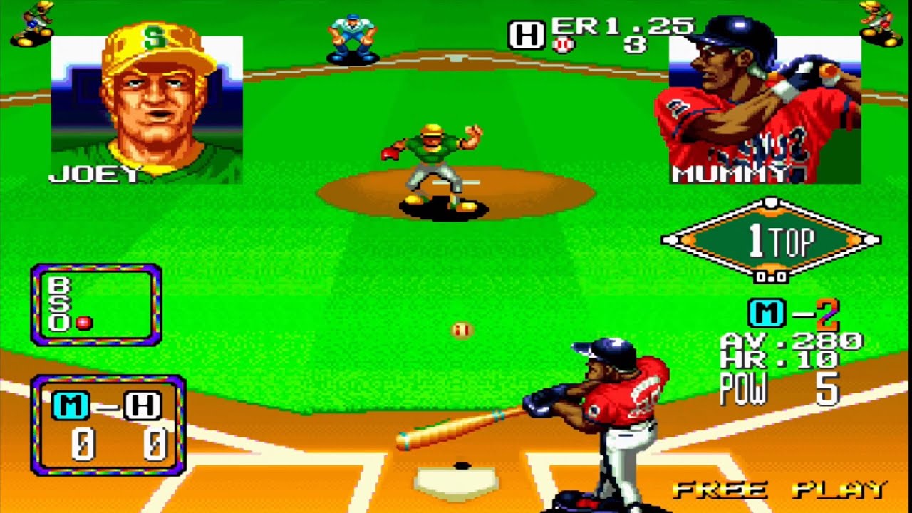 Геймплей Baseball Stars 2 (Аркада)