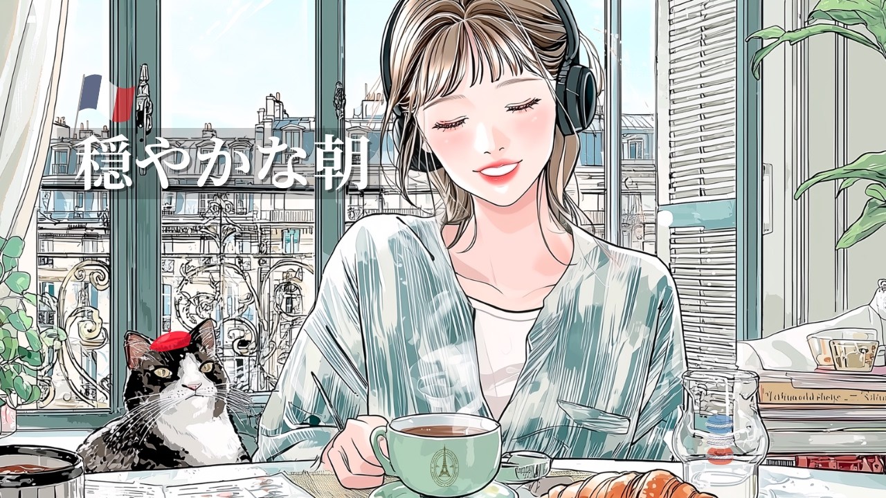 【洋楽BGM】穏やかな朝のプレイリスト｜目をつぶればパリの朝🗼