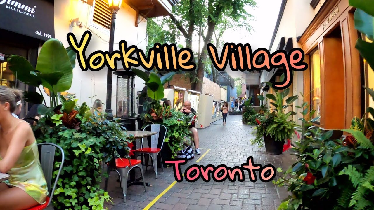 Yorkville -Toronto,Most expensive retail space in ,North America ,4k walking tour