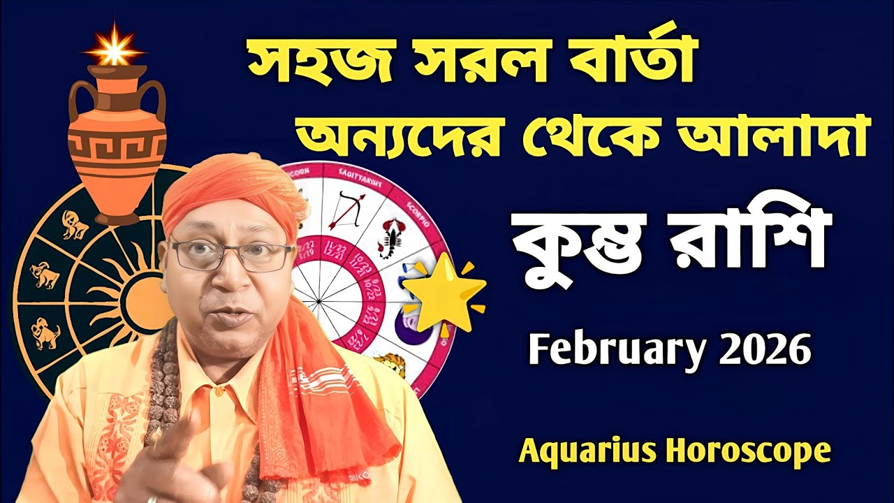 কুম্ভ রাশি, এবার সাহসী হতে হবে… কিন্তু নিয়ম মেনে! February 2026