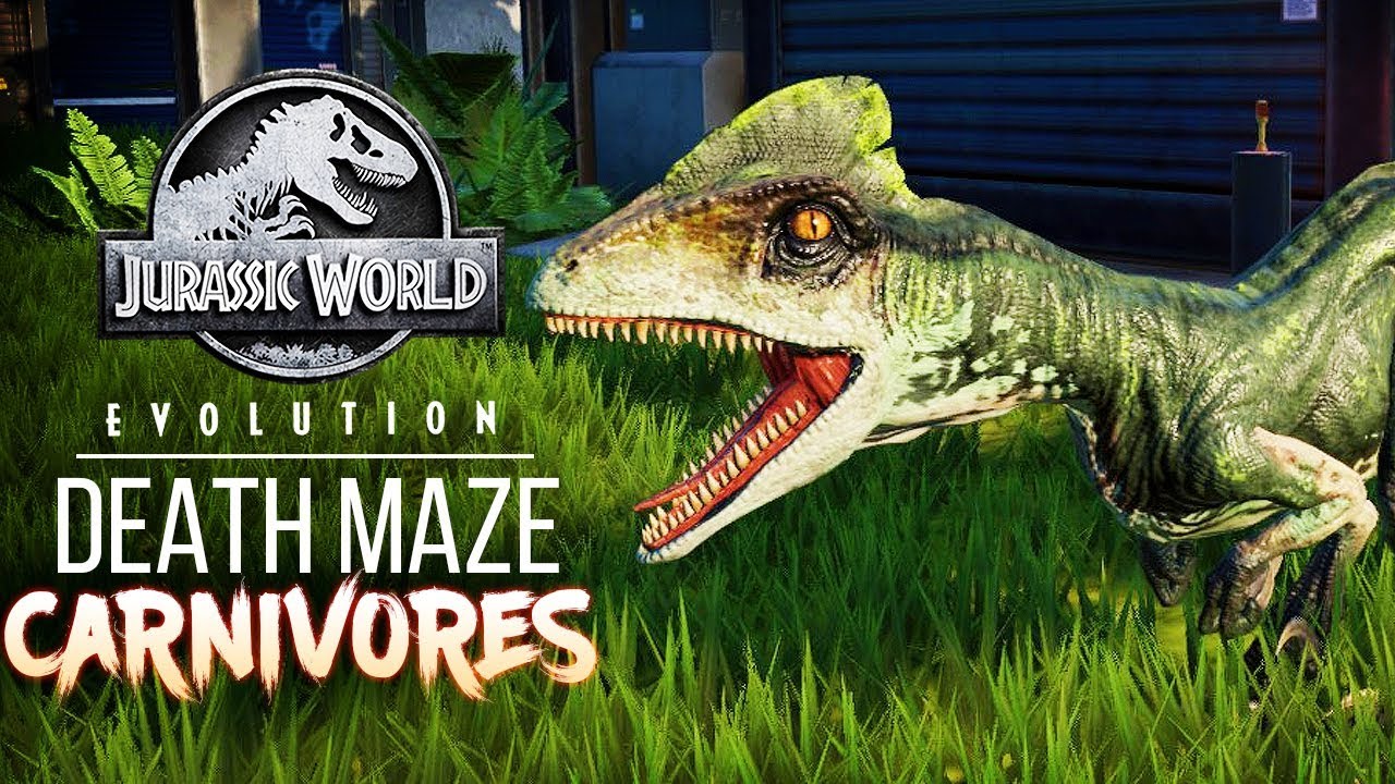 CARNIVORES ENTER THE DEATH MAZE - DISASTER! | Jurassic World: Evolution Maze Challenge
