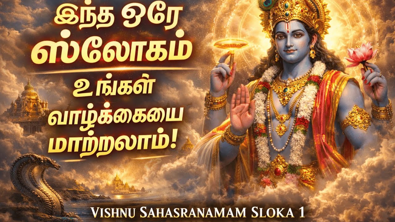 இந்த ஒரு ஸ்லோகம் போதும்! மன அமைதிக்கு | Vishnu Sahasranamam