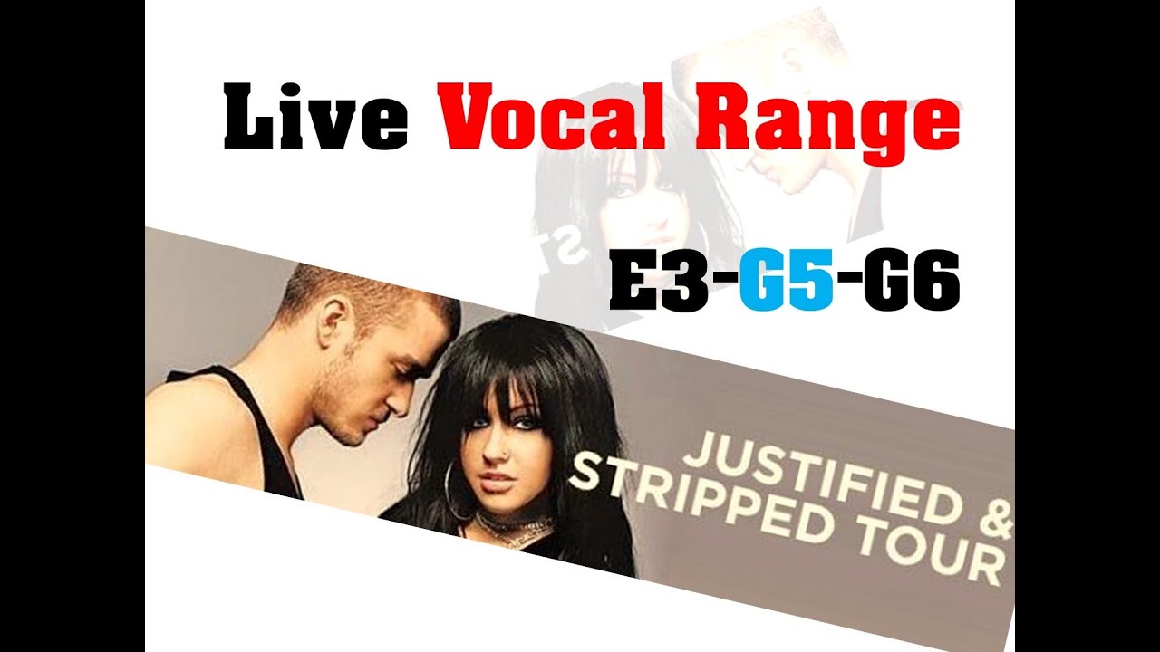 Christina Aguilera - Justified & Stripped Tour ( Vocal Range: E3-G5-G6)