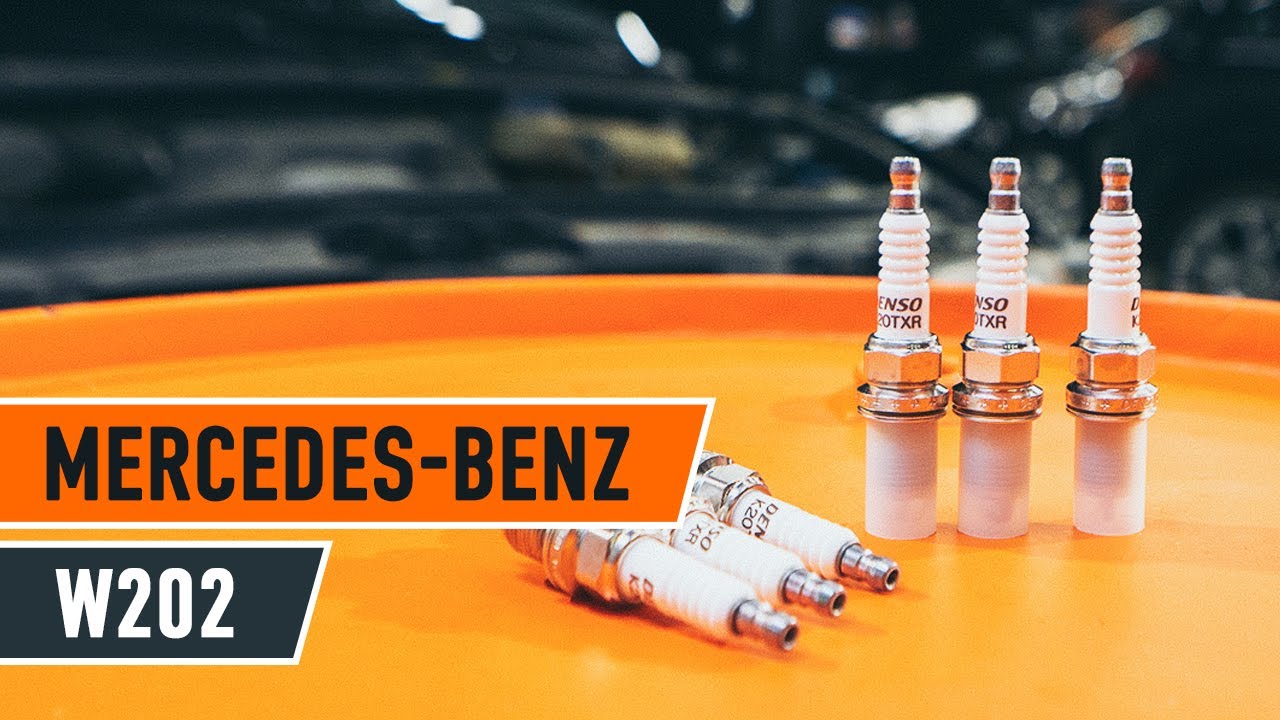How to change spark plug on MERCEDES W202 [TUTORIAL AUTODOC]