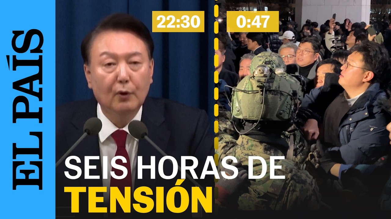 COREA DEL SUR: CRONOLOGÍA de las seis horas de tensión por la LEY MARCIAL | EL PAÍS
