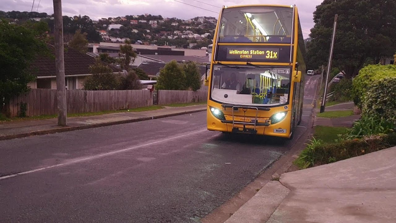 Wellington DOUBLE DECKER BUS trip 31X Miramar North - CBD. July 2019