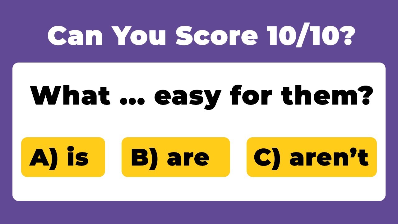 10 ADET A1-A2 SEVİYE İNGİLİZCE GRAMER TESTİ - BAŞLANGI&Ccedil; SEVİYE İNGİLİZCE TEST