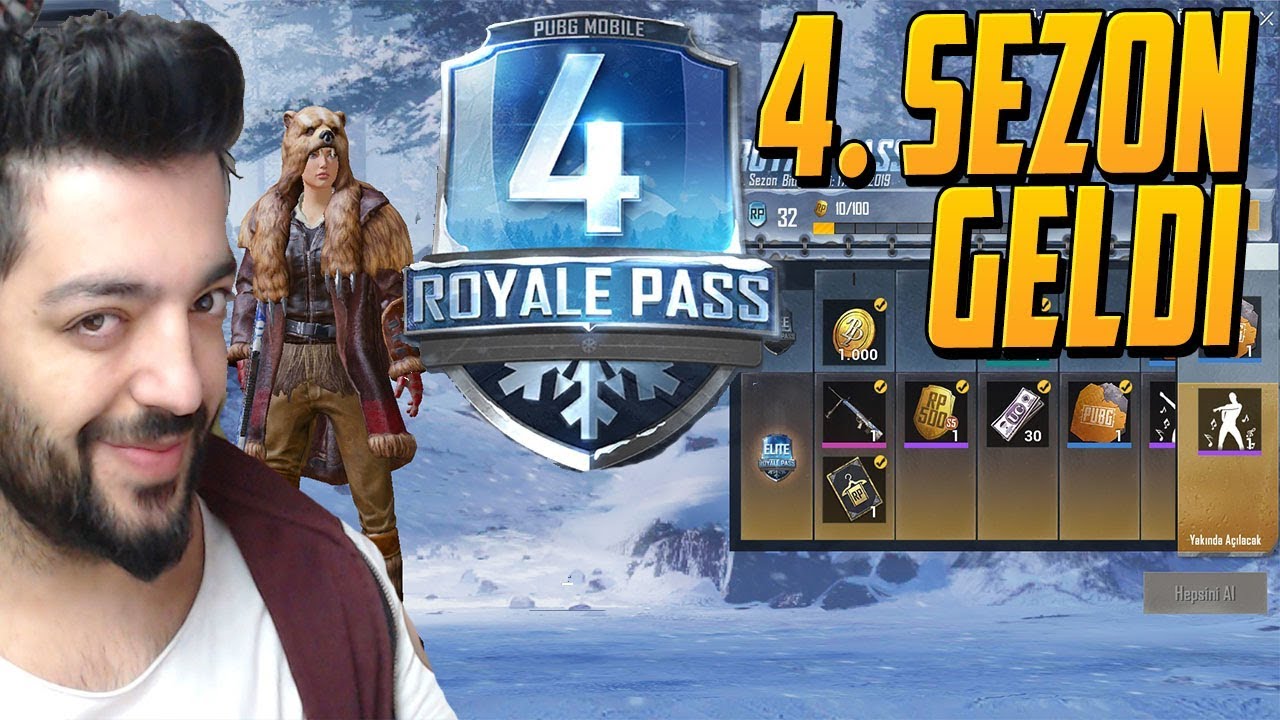 4. SEZON GELDİ ROYALE PASS I AÇTIM EFSANE SEZON-PUBG MOBİLE 0.9.5