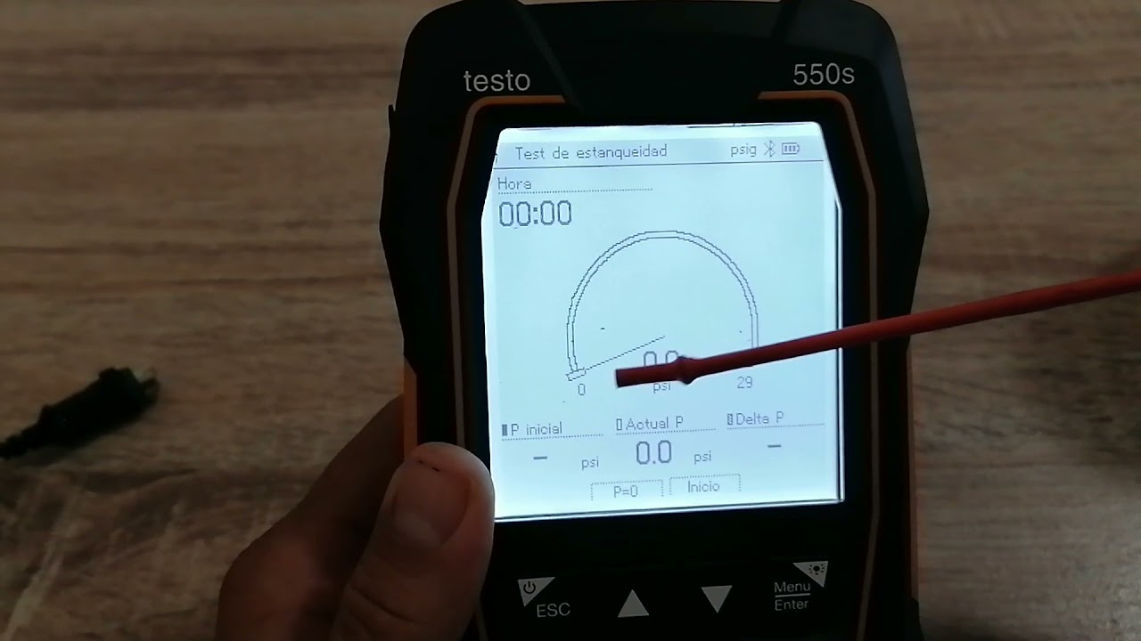 COMO UTILIZAR MANOMETRO DIGITAL TESTO 550S