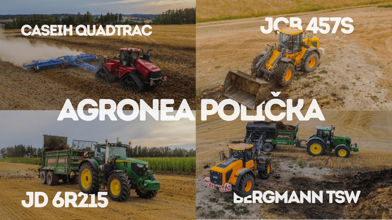 MANURE WITH THE LARGEST MACHINES I JCB 457S & CASEIH QUADTRAC 620 & JD 6R215 & BERGMANN