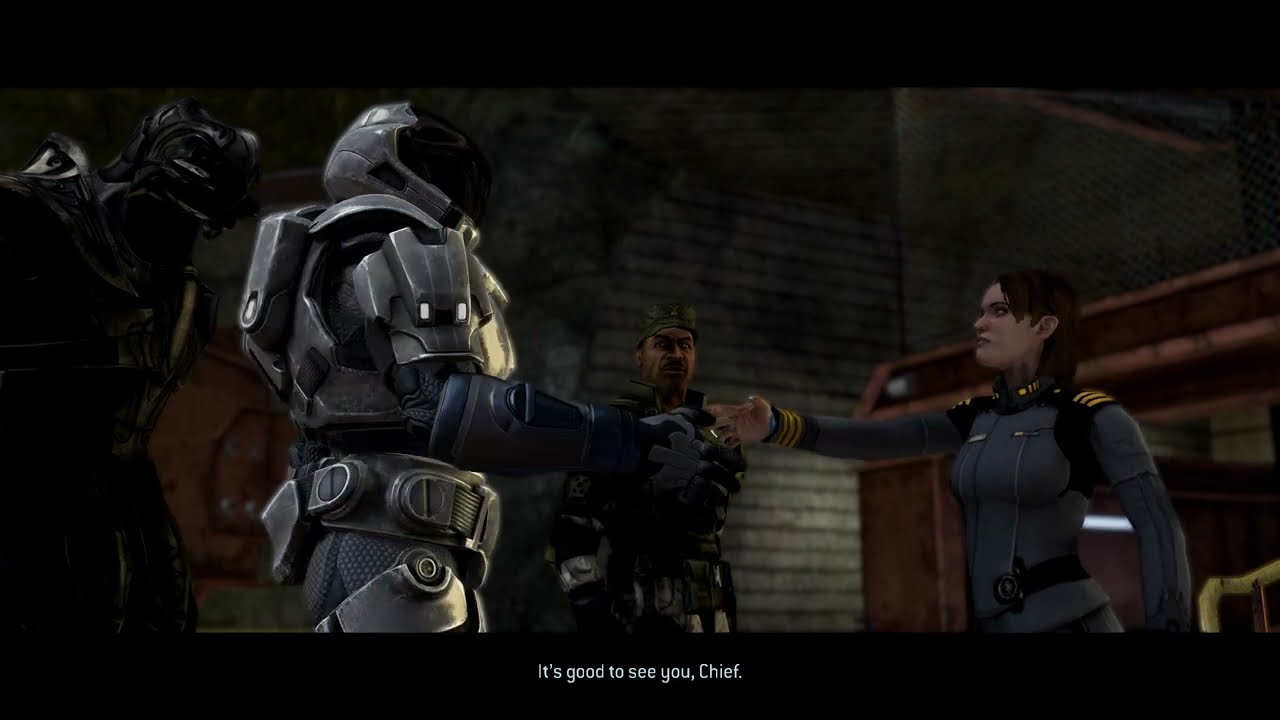 Halo 3 MCC - Multiplayer Armor in Campaign - Mirage Set (Crow's Nest Opening Cutscene)