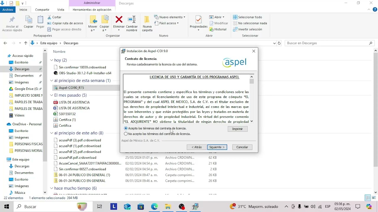 1. Instalaci&oacute;n del sistema Aspel COI