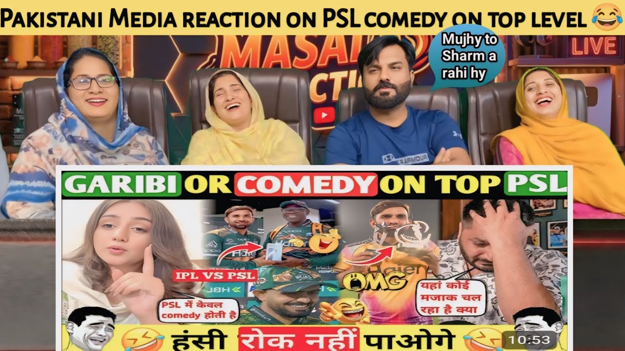 Pakistani Media reaction on PSL comedy on top level 😂 | IPL vs PSL | #iplvspsl | Pakistani Reaction 