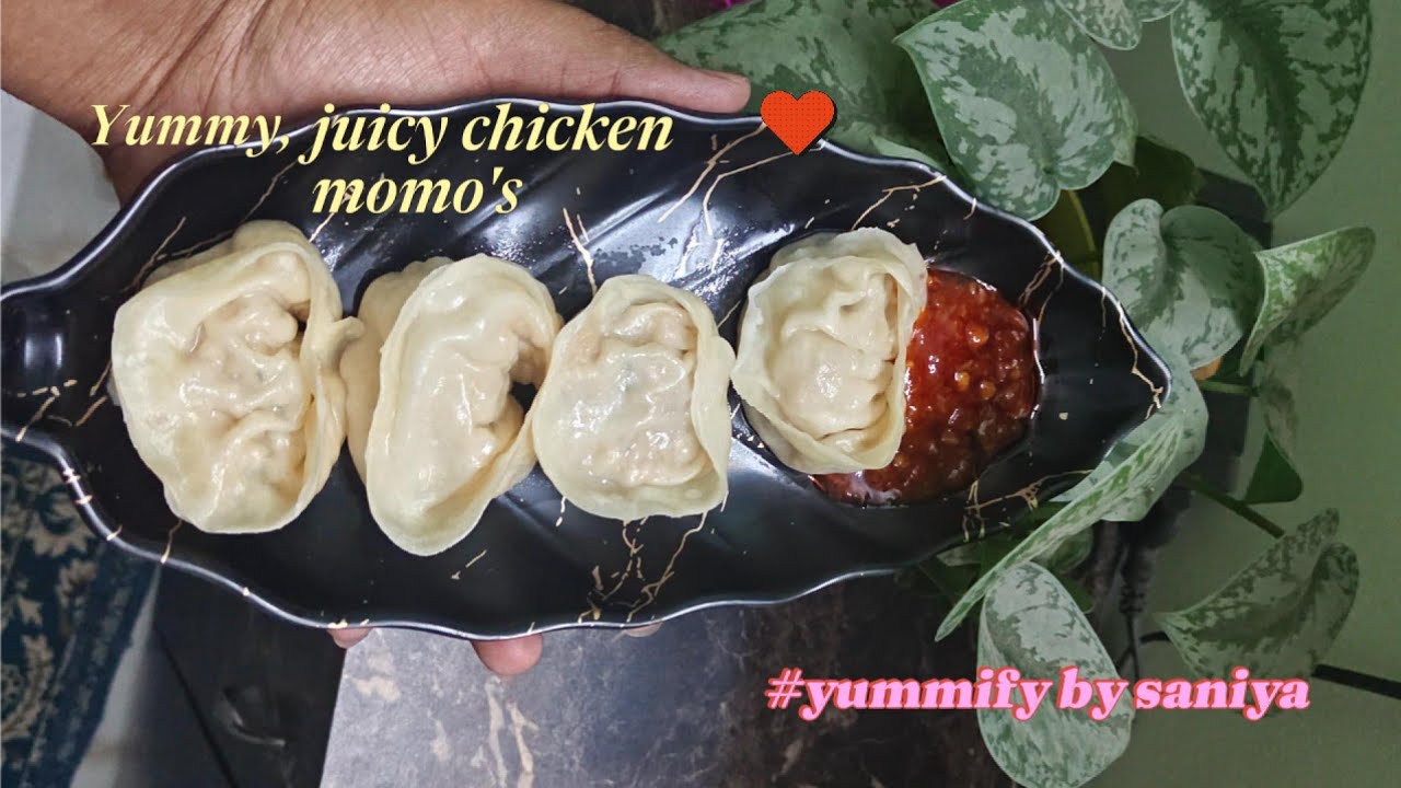 Craving momos? Try this easy chicken momos recipe at home 🤤✨