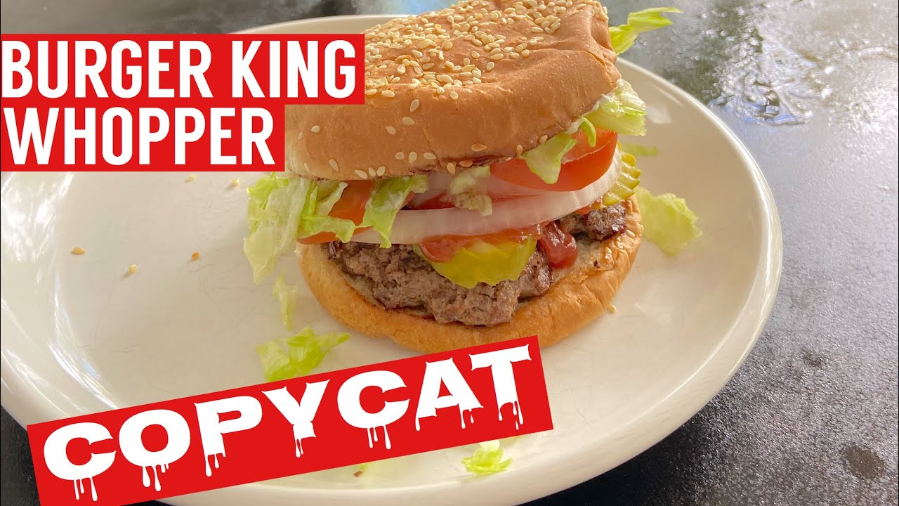 HOMEMADE BURGER KING WHOPPER COPYCAT RECIPE ON THE BLACKSTONE GRIDDLE