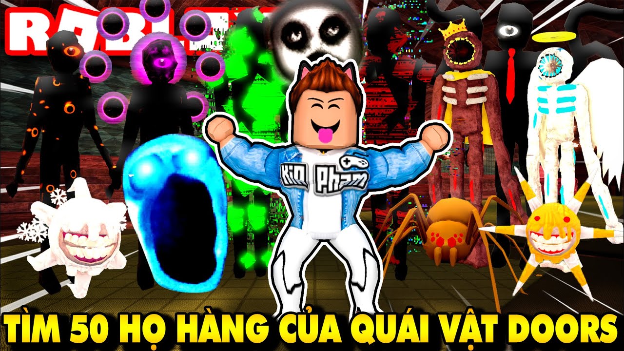 Roblox | KIA TÌM THẤY 50 HỌ HÀNG QUÁI VẬT DOORS ĐỘC NHẤT VÔ NHỊ - Find The DOORS Morphs | KiA Phạm