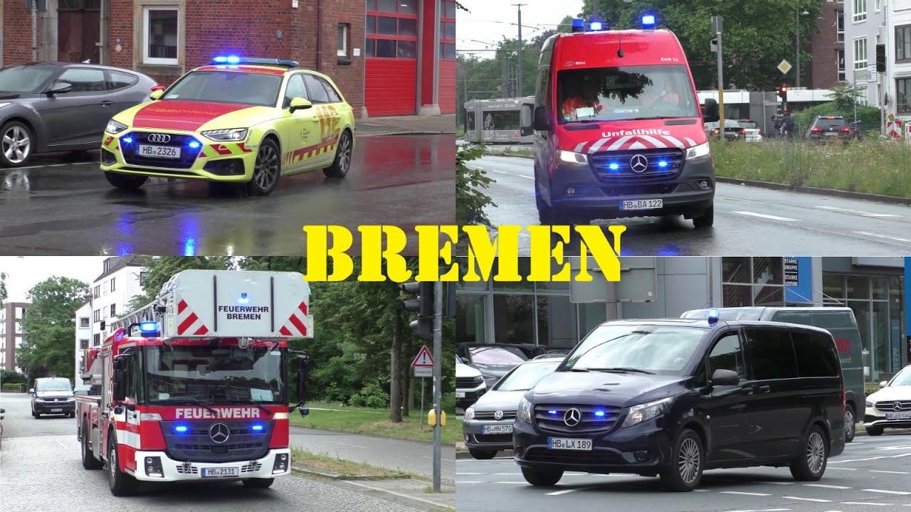 [LNA & ORGL & VERKEHRSBETRIEBE & SEK...] BLAULICHT BREMEN EINSATZFAHRTEN BF + POLIZEI + RETTUNG UVM.