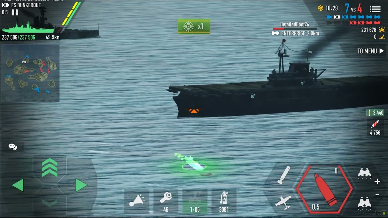 [Battle of warships] FS Dunkerque Torpedo Beat !