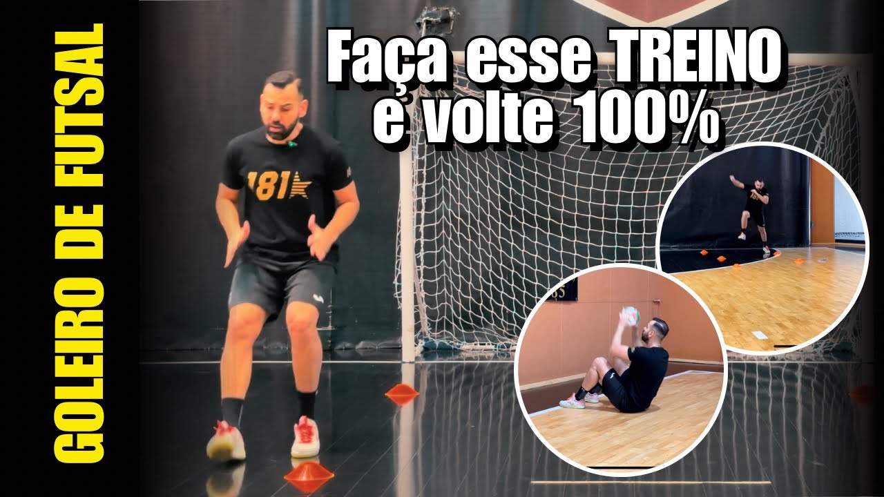 Treino aeróbico e força para goleiros de futsal #futsal #goleiro