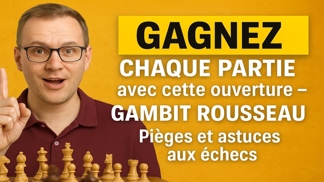 GAGNEZ CHAQUE PARTIE avec cette ouverture – Gambit Rousseau | Pièges et astuces aux échecs