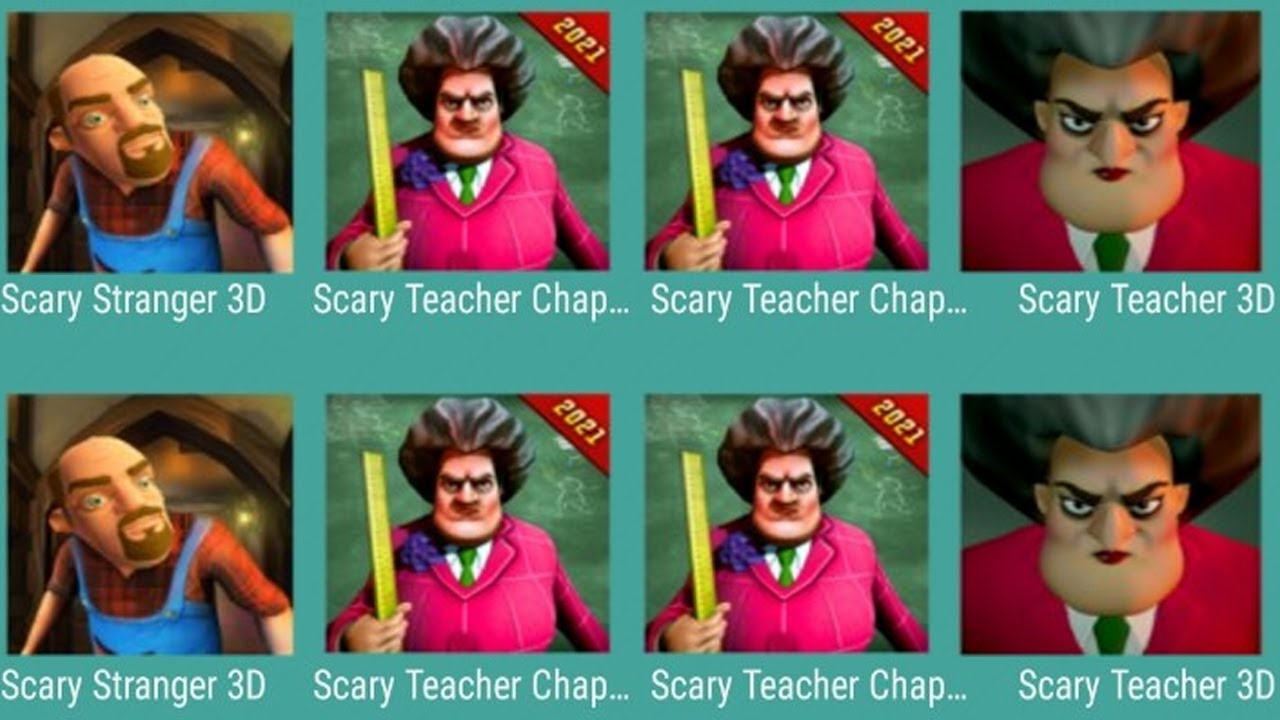 Scary Stranger 3D Vs Scary Teacher 3D Vs Scary Teacher Chapter 2021 Update Gameplay Walkthrough