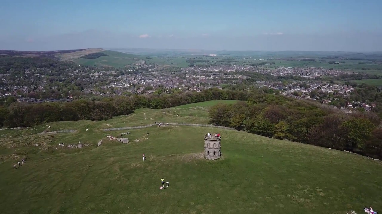 Drone footage of Buxton derbyshire
