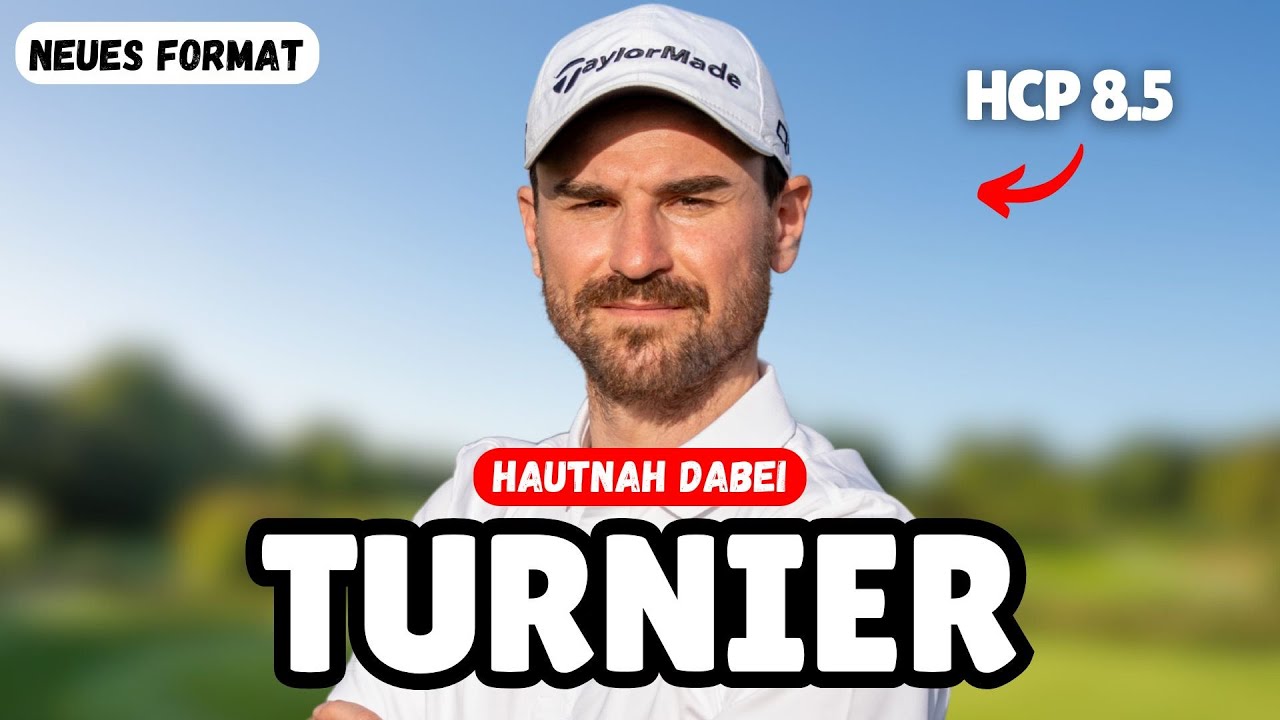 Ich spiele ein Golf Turnier.