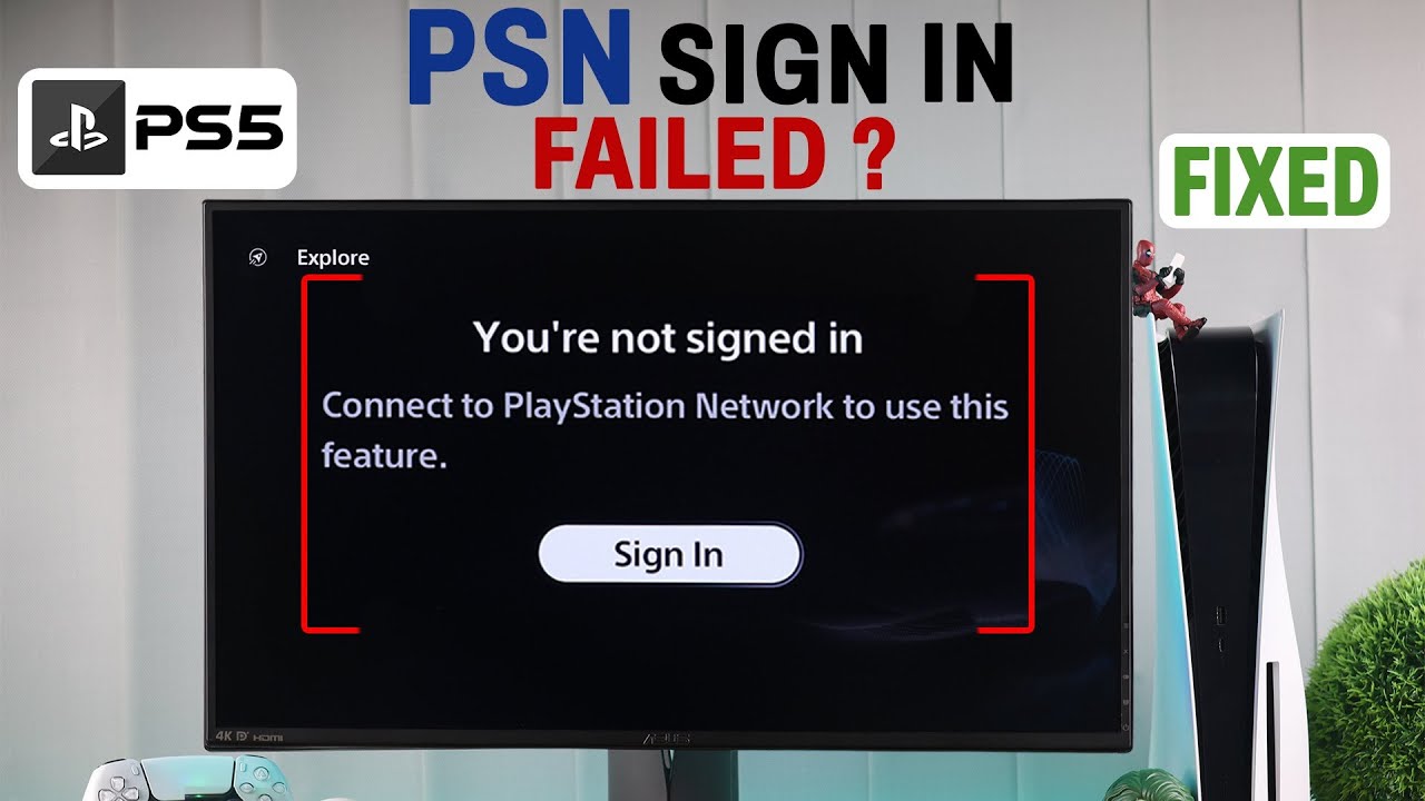 PS5: Can't Sign Into PSN Account - Fixed! [Sign In Failed]