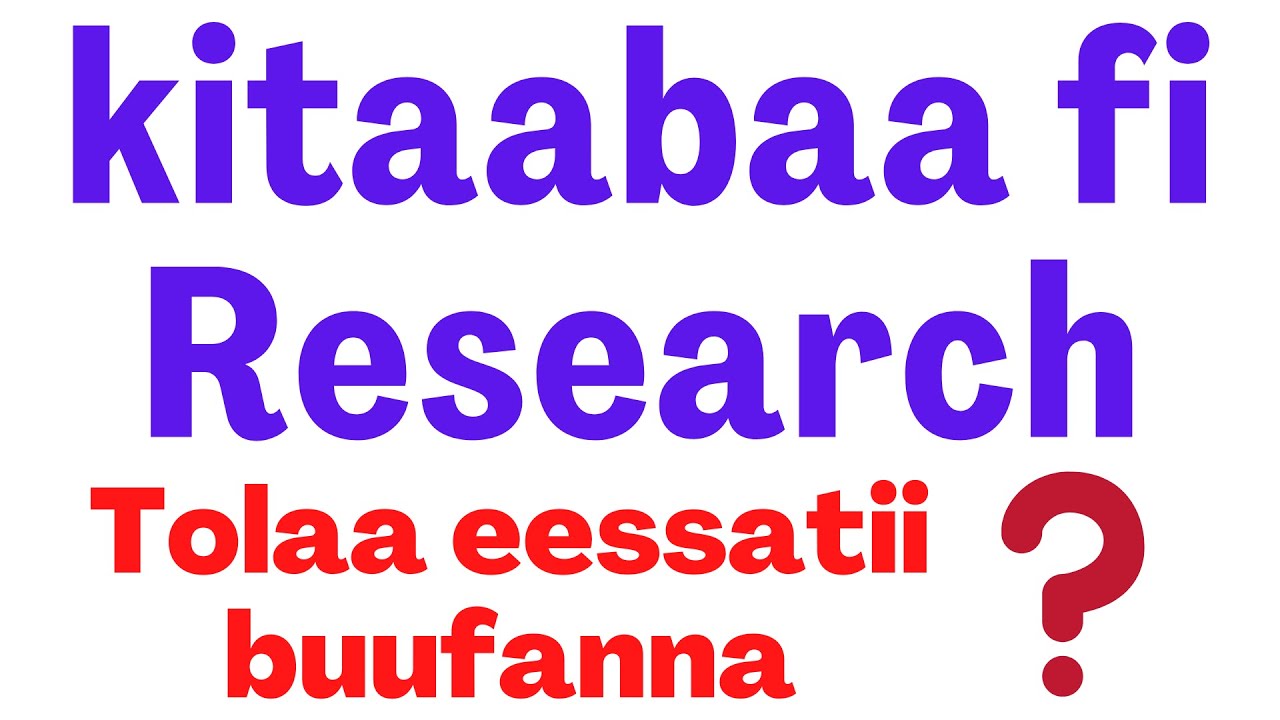 Kitaaba fi Research tolaan akkamiin buusna? Top 3 website to download any books 2022