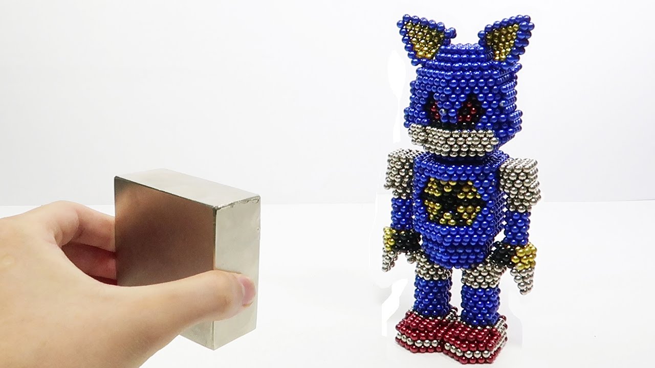 Metal Sonic Vs Monster Magnets | DIY Metal Sonic with Magnetic Balls