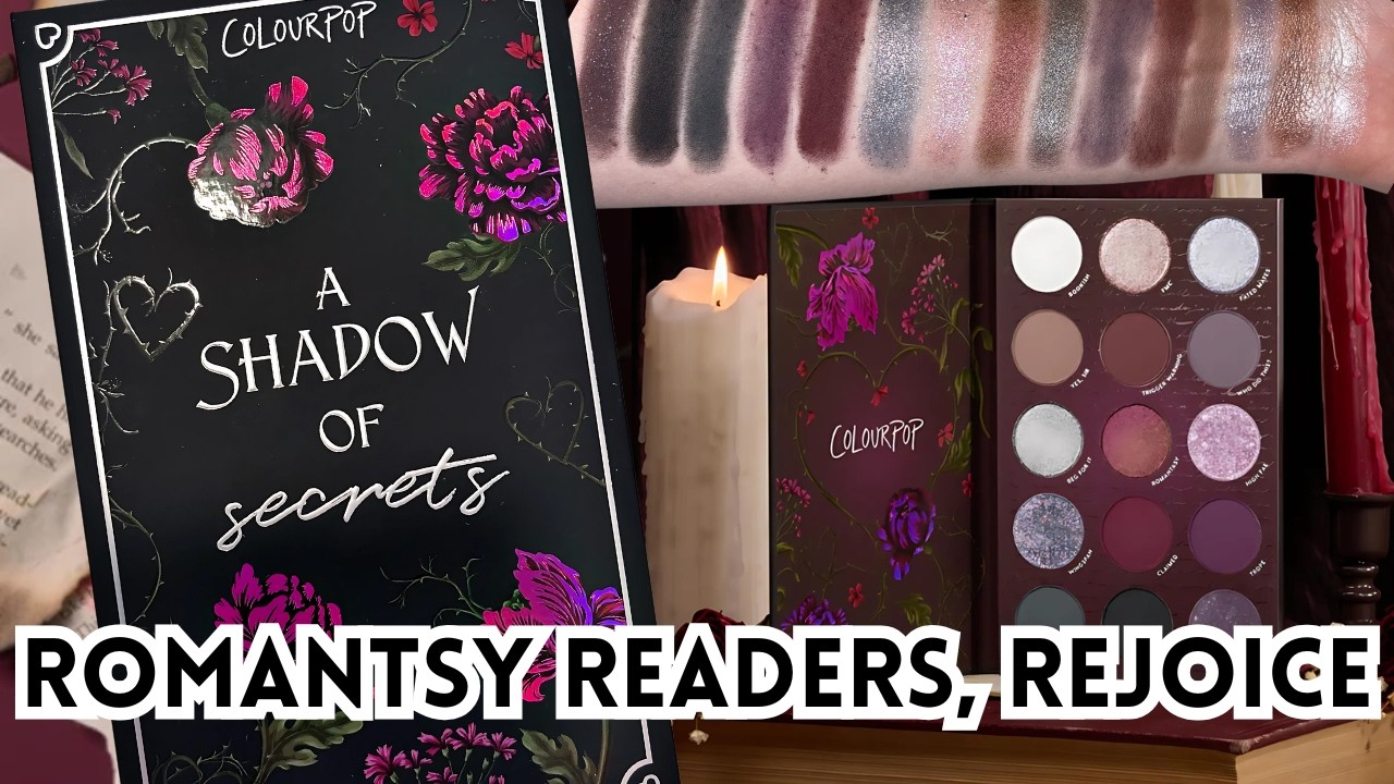 Swatching Colourpop’s A Shadow of Secrets Palette: Romantasy-Inspired Shades You Need!