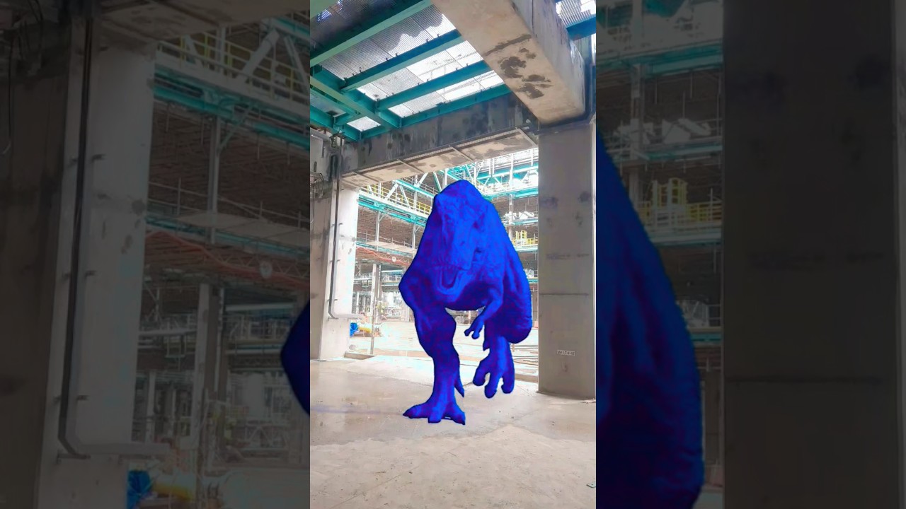 Big Dinosaur chase T-Rex attack part 1060 #dinosaur #trending #vfx #viral #youtube #shorts video