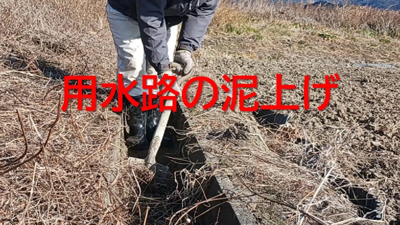 用水路の泥上げ