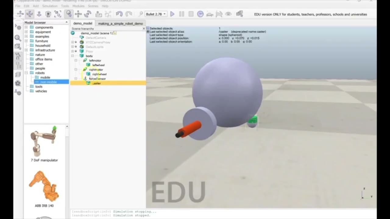 prototipo baja fidelidad en coppelia