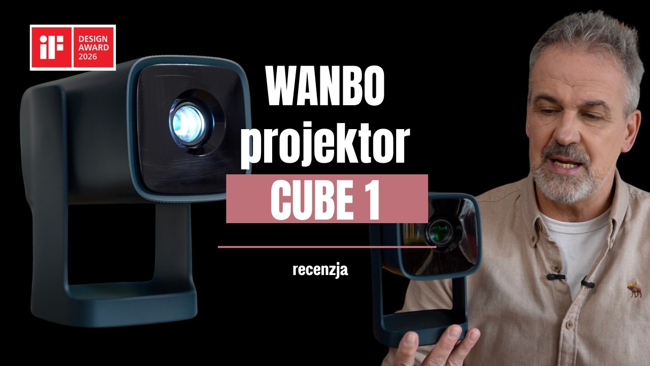 Wanbo Cube 1 - budżetowy projektor do domu, na wakacje, do plecaka.