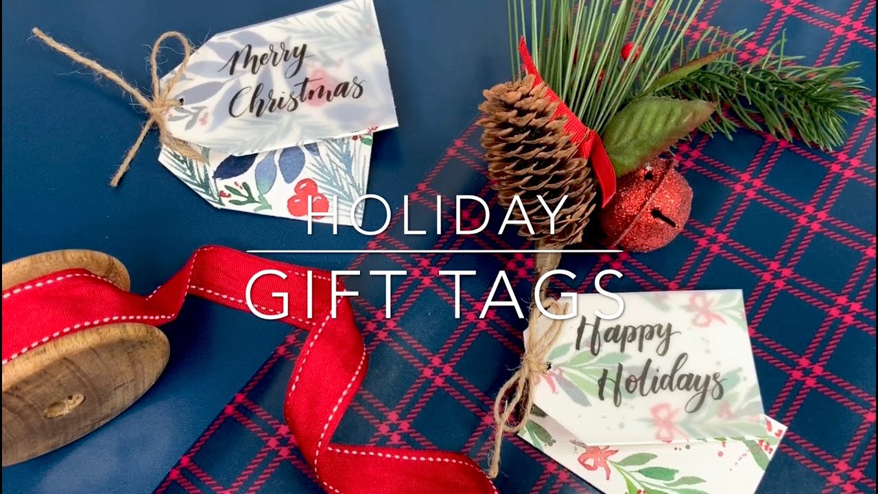 How To Make Watercolour Holiday Gift Tags