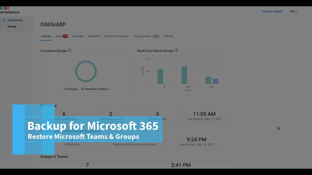 Backup for M365: Restoring Microsoft Teams and Groups