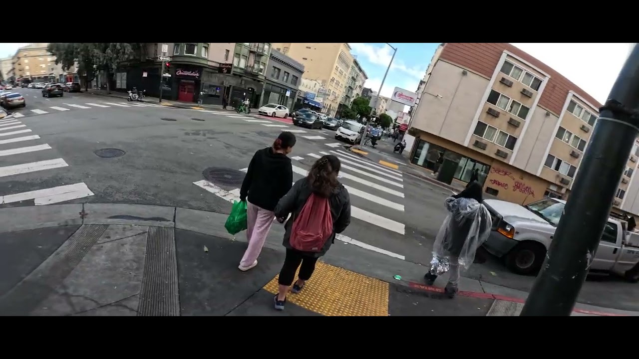 TENDERLOIN walk, Part 2/2. Geary, Larkin, Market,Polk,Geary 12/24/2025 San Francisco, CA 21:9 aspect
