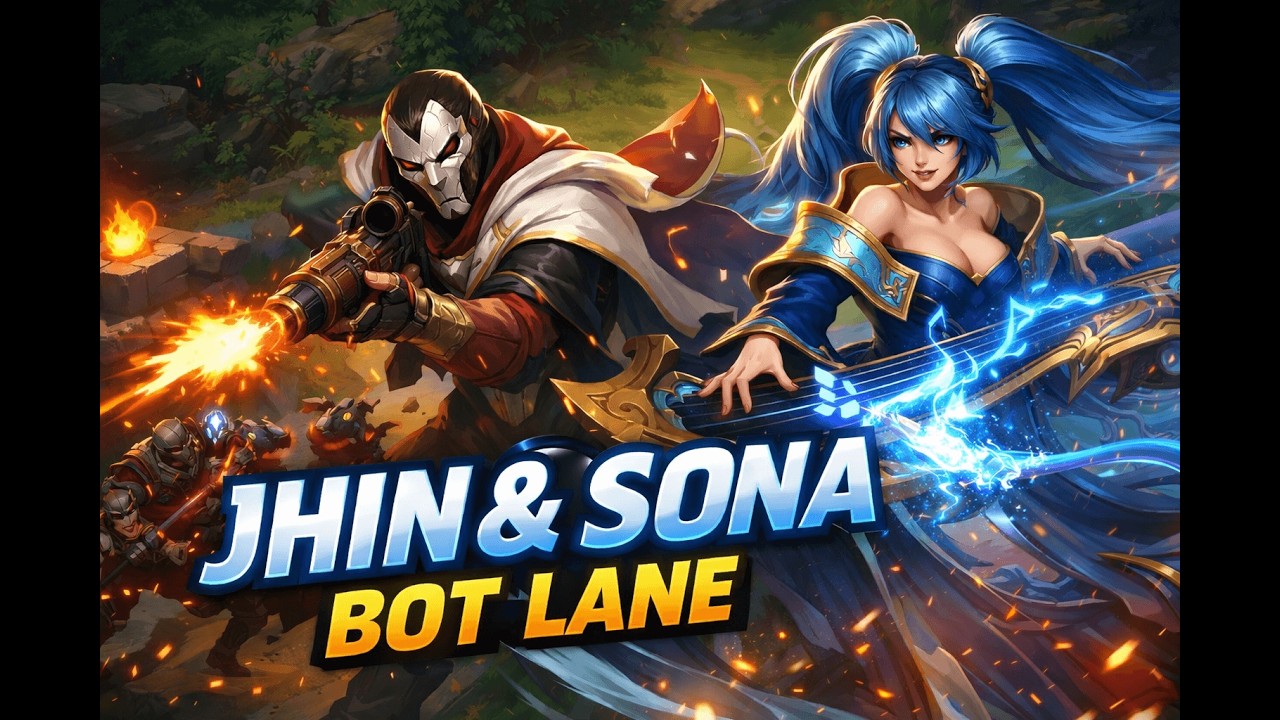 Ranked Bot | Sona & Jhin | Full Gameplay