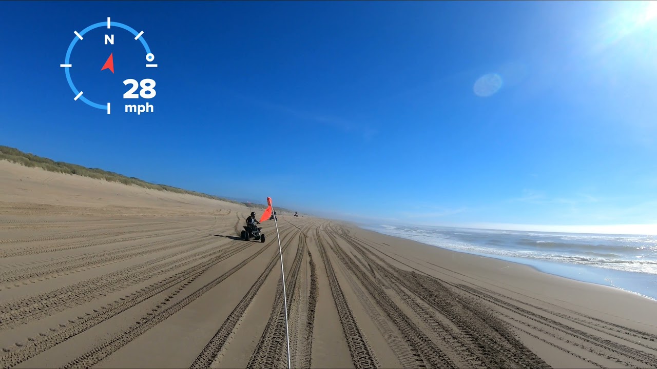 first time in coos bay dunes,  beach riding part 1
