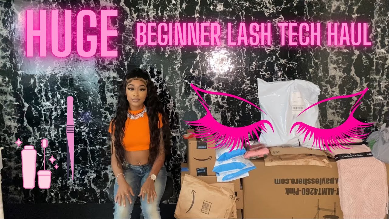 HUGE BEGINNER LASH TECH HAUL! | Welcome back to my channel!